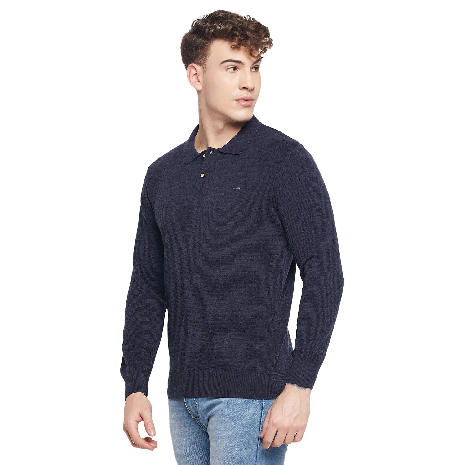 Duke Stardust Men Collared Neck Full Sleeve Sweater (SDS711)