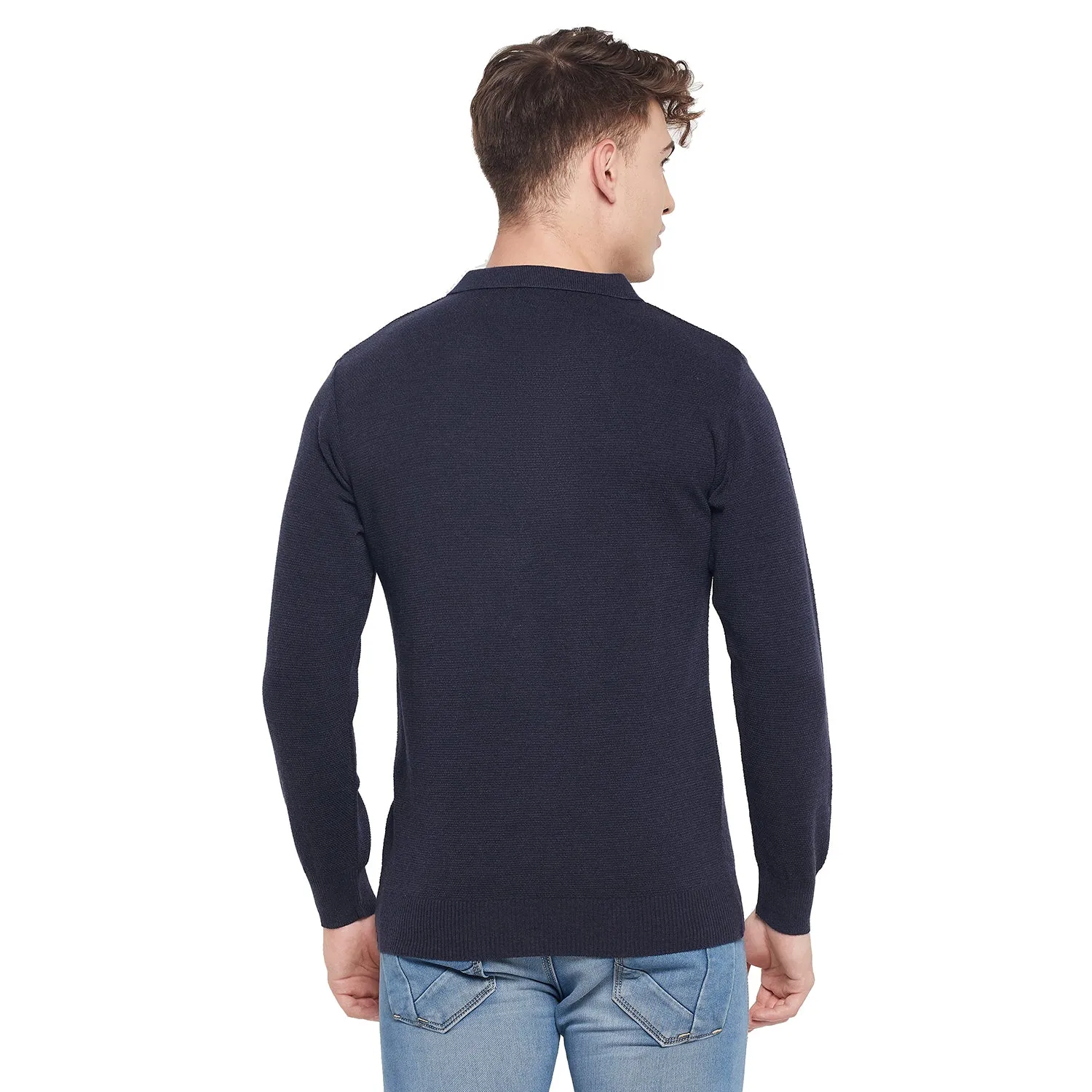 Duke Stardust Men Collared Neck Full Sleeve Sweater (SDS711)