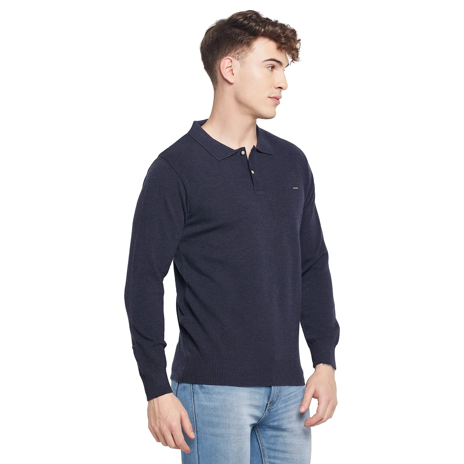 Duke Stardust Men Collared Neck Full Sleeve Sweater (SDS711)