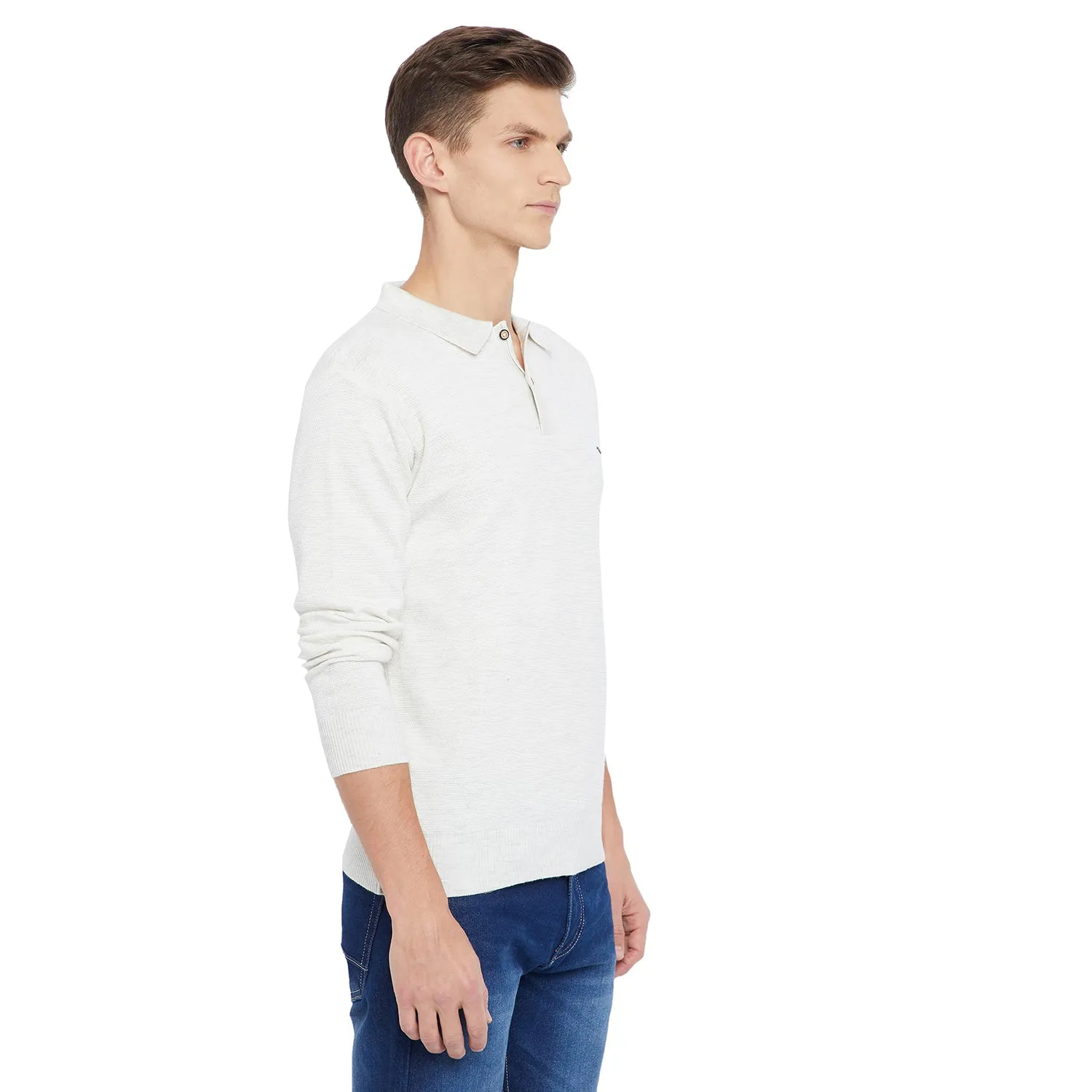 Duke Stardust Men Collared Neck Full Sleeve Sweater (SDS711)