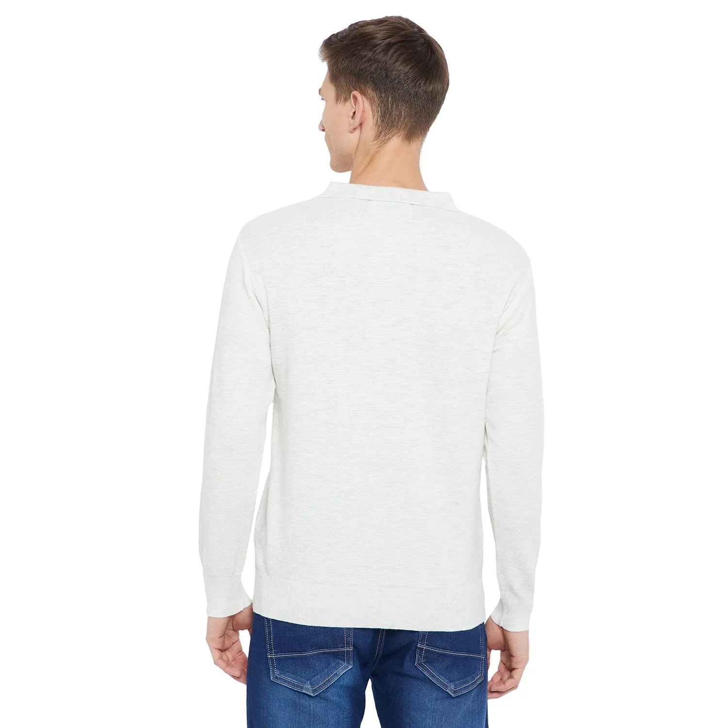 Duke Stardust Men Collared Neck Full Sleeve Sweater (SDS711)