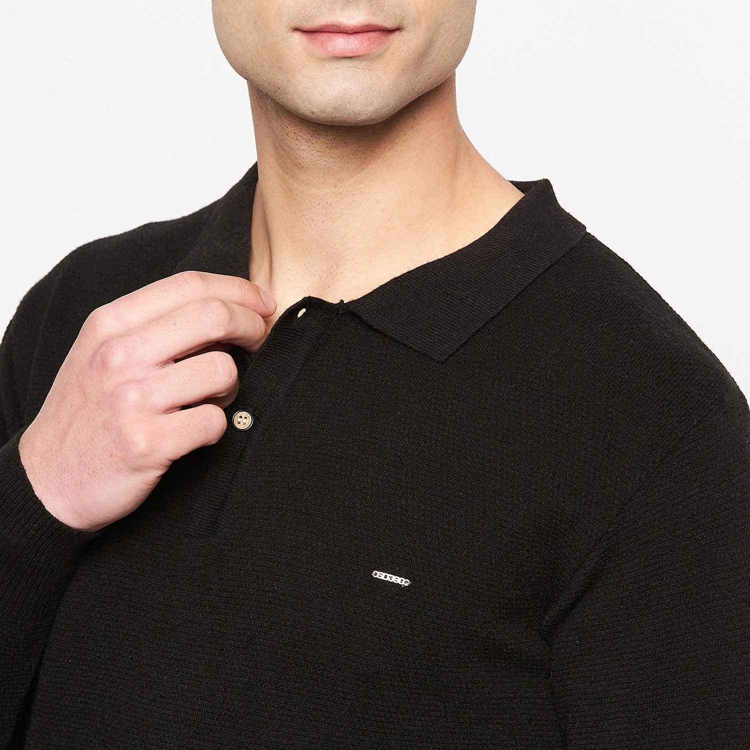 Duke Stardust Men Collared Neck Full Sleeve Sweater (SDS711)