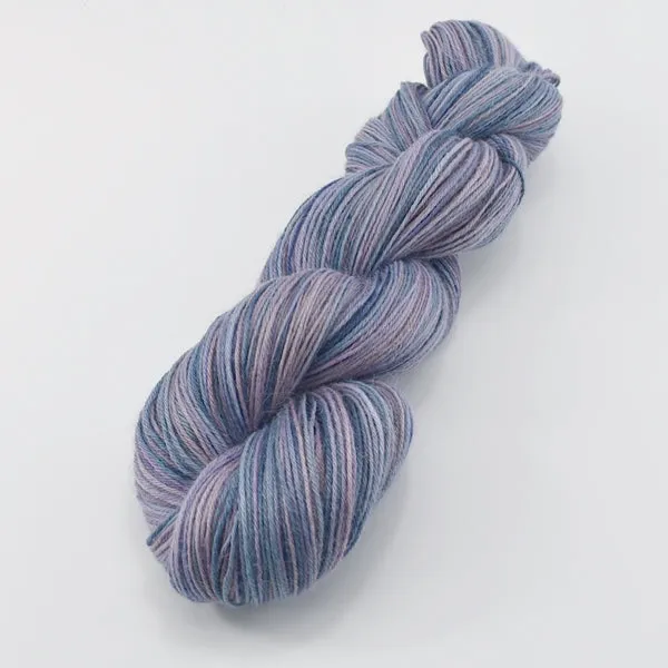 Hand Dyed Baby Alpaca Yarn 4 Ply in dusty pink and purple 12742