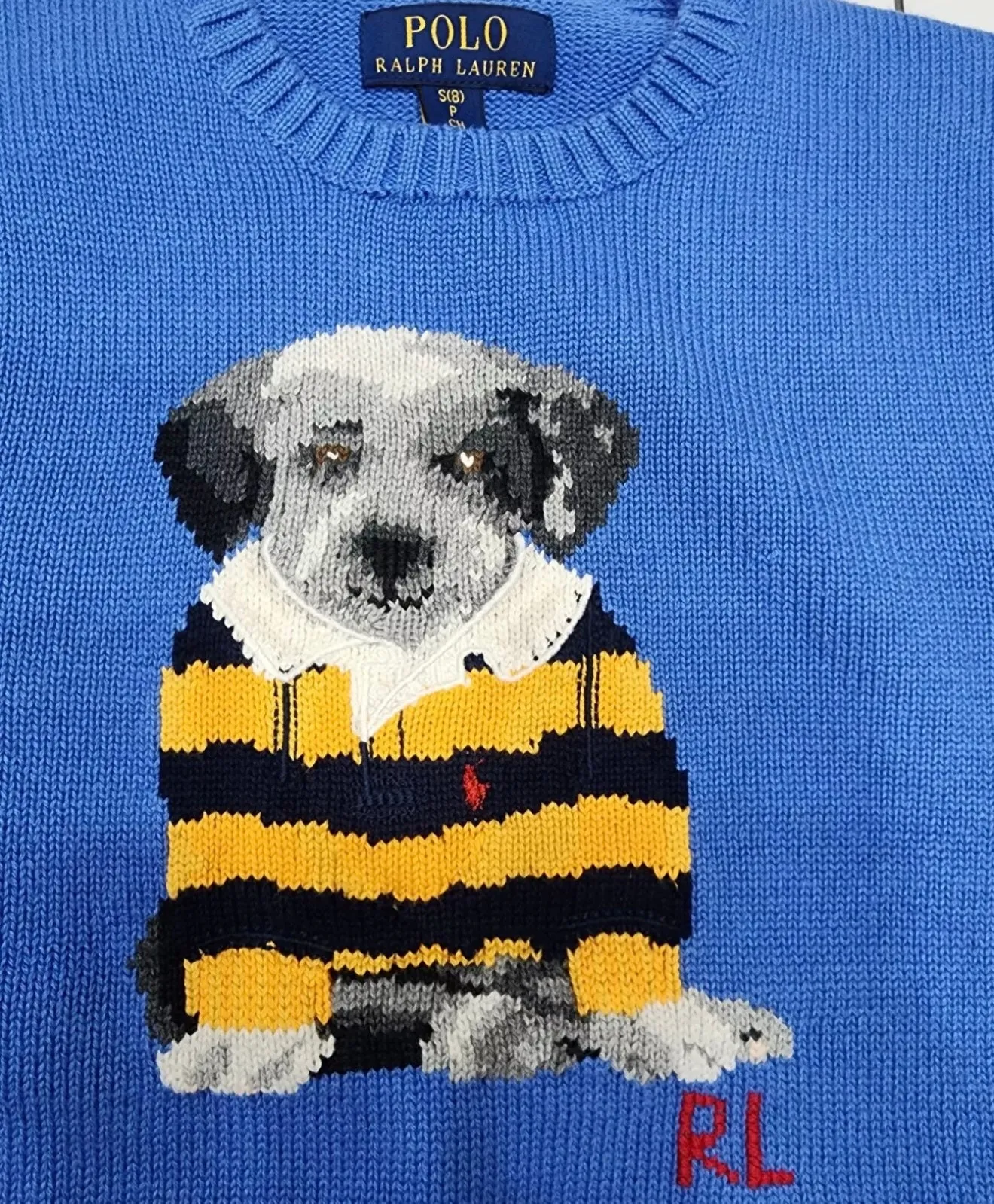 Kids Polo Ralph Lauren Dog Graphic Knitted Sweater